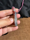 Handcarved Hetian Ice Smoke Purple Jade Lotus Charm – Spiritual Elegance Pendant