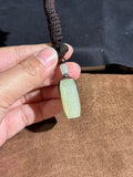 Handcarved Hetian Jade Archaic Texture Pendant – Stability & Good Luck Charm
