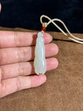Handcarved Hetian White Jade Magnolia Charm – Feminine Grace Pendant