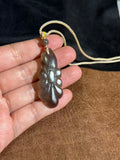 Handcarved Hetian Smoky Purple Lotus Pendant – Spiritual Beauty Charm