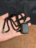 Hetian Jade Black Dragon Scale Pendant – Protection & Authority Amulet