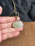 Handcarved Hetian White Jade 3D Peony Charm – Feminine Grace Pendant