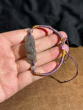 Handcarved Hetian Ice Smoke Purple Snake Charm – Auspicious Energy Bracelet