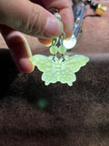 Handcarved Hetian Jade Yellow Kou Liao Butterfly Pendant – Transformation & Good Luck Talisman