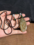 Handcarved Hetian Sugar Jade Lotus Pendant – Spiritual Beauty Charm
