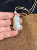 Handcarved Hetian White Jade Cabbage Charm – Auspicious Energy Pendant