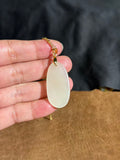 Natural Hetian Lotus Pink Jade Peony Necklace – Beauty & Good Fortune Talisman