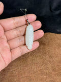Handcarved Hetian White Jade Fish Necklace – Prosperity & Abundance Charm