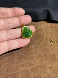Natural Hetian Jade Laughing Buddha Necklace – Peace & Prosperity Talisman