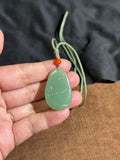 Natural Hetian Jade "Pink Green" Peony Necklace – Beauty & Good Fortune Talisman