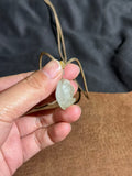 Handcarved Hetian White Jade 3D Peony Charm – Feminine Grace Pendant
