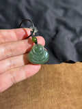Hetian Jade Lake Green Maitreya Buddha Pendant – Blessing & Serenity Amulet