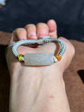 Hetian Jade Lotus Pink Lotus Flower Bracelet – Handcrafted Peace & Purity Bangle