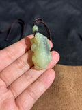 Hetian Jade Yellow Jade Pixiu Pendant – Wealth & Protection Amulet