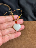 Natural Hetian Jade Heart Necklace – Eternal Affection Talisman