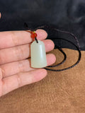 Natural Hetian Jade Wushi Pai – Traditional Chinese Good Luck Charm