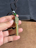 Handcarved Hetian Sugar Jade Lotus Pendant – Spiritual Beauty Charm