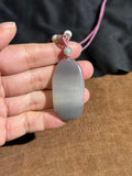 Handcarved Hetian Ice Smoke Purple Jade Lotus Charm – Spiritual Elegance Pendant