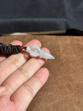 Handcarved Hetian White Jade Vajra Pendant – Sacred Blessing Charm