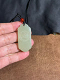 Handcarved Hetian Jade Beast Face Pendant – Prosperity & Defense Charm