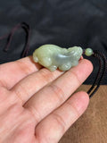 Hetian Jade Yellow Jade Pixiu Pendant – Wealth & Protection Amulet