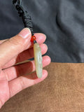 Handcarved Hetian Sugar-White Jade Pendant – Cultural Elegance Charm