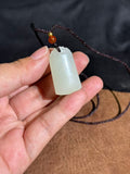 Natural Hetian Jade Wushi Pai – Traditional Chinese Good Luck Charm