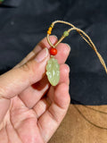 Handcarved Hetian Yellow Kou Liao Pixiu Pendant – Prosperity Charm