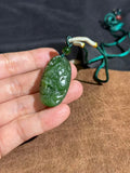 Handcarved Hetian Jasper Dragon Pendant – Imperial Authority Charm