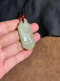 Handcarved Hetian Jade Beast Face Pendant – Prosperity & Defense Charm
