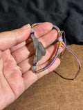 Handcarved Hetian Ice Smoke Purple Snake Charm – Auspicious Energy Bracelet