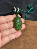 Handcarved Hetian Jasper Dragon Pendant – Imperial Authority Charm