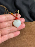 Natural Hetian Jade Heart Necklace – Eternal Affection Talisman