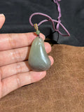 Handcarved Hetian Smoky Purple Lotus Pendant – Spiritual Beauty Charm
