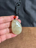 Handcarved Hetian Sugar-White Jade Pendant – Cultural Elegance Charm